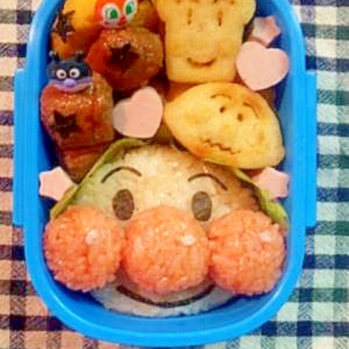 キャラ弁☆ぷっくりほっぺのアンパンマン